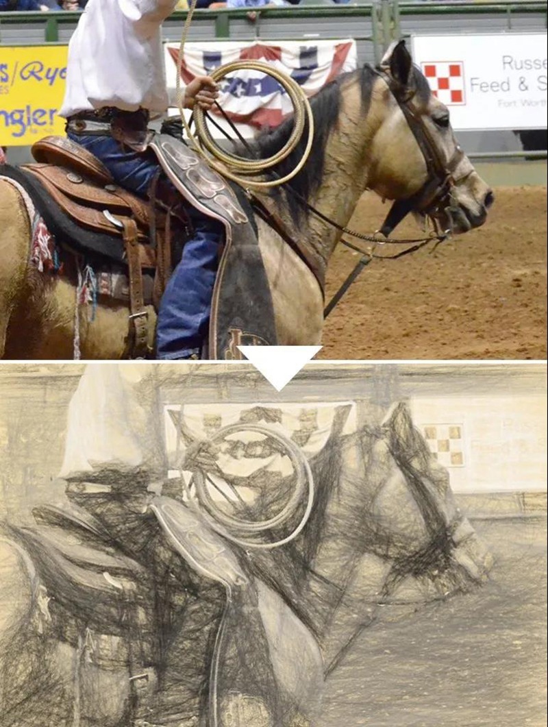 修图界的无敌插件！一键生成爆款手绘效果！ 插件预设 sucaiwan.com