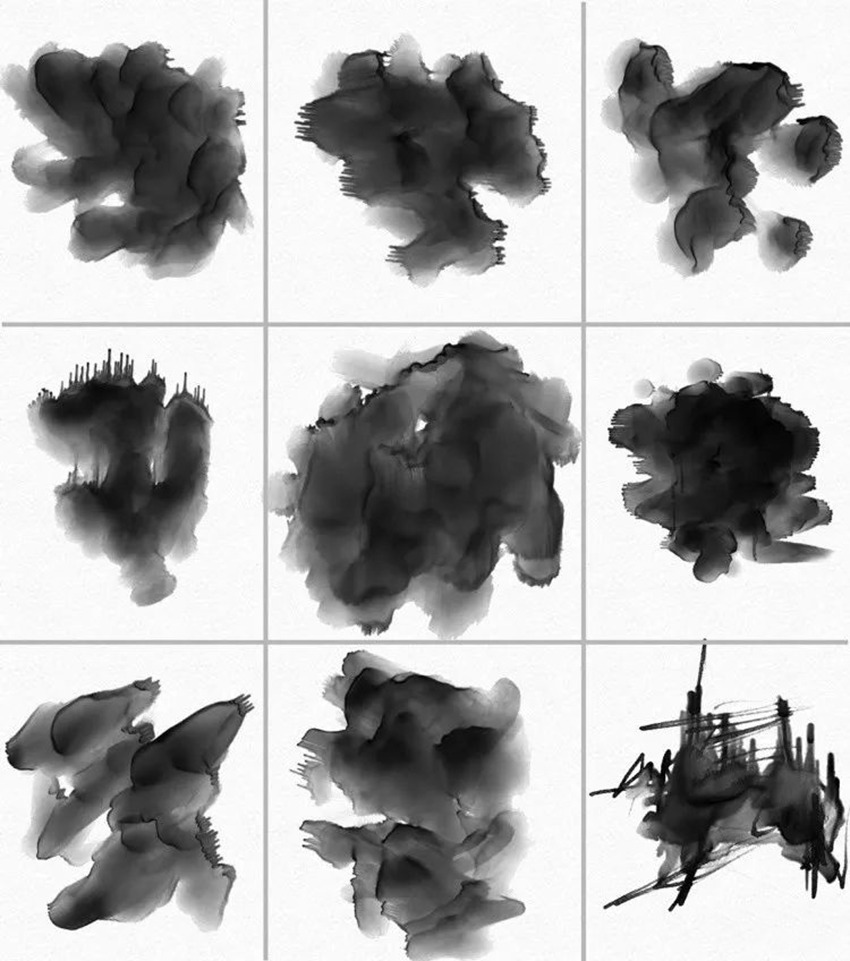 PS笔刷-水墨水彩中国风PS笔刷合集 笔刷资源 sucaiwan.com