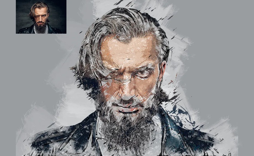 PS笔刷-彩色艺术素描绘画创作工具包[动作/笔刷/纹理] 笔刷资源 sucaiwan.com