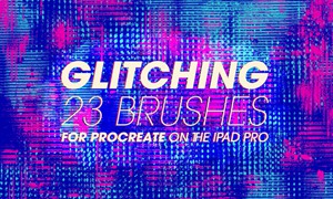 Procreate笔刷-复古故障画笔艺术笔刷素材资源