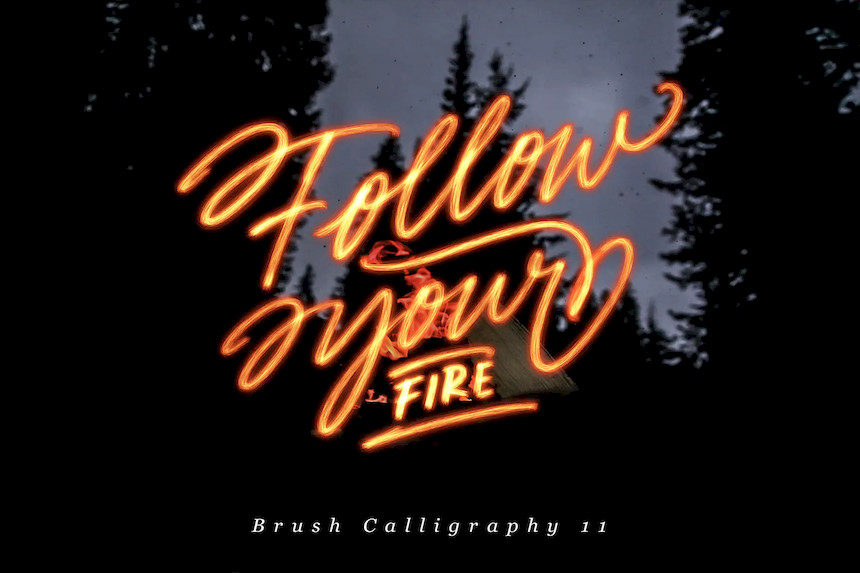 procreate笔刷-手写书法字体画笔笔刷素材 笔刷资源 sucaiwan.com