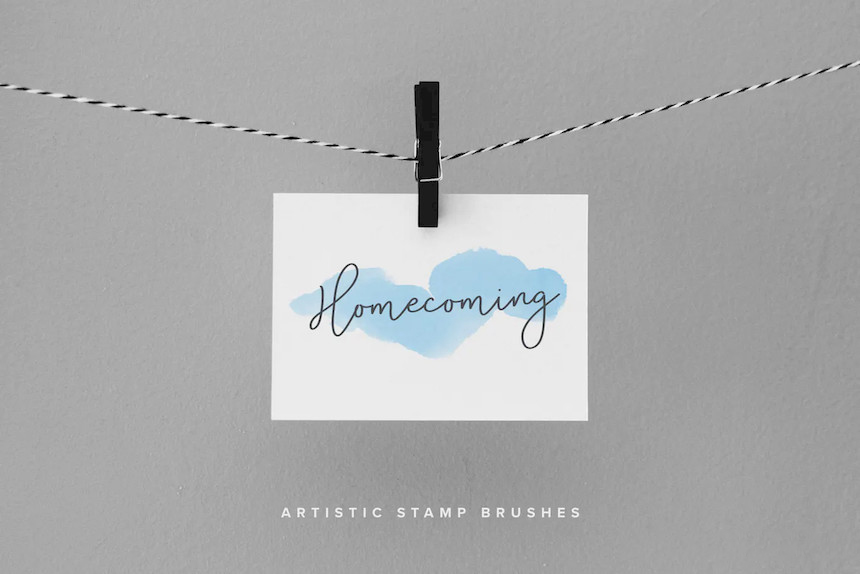 笔刷资源-水彩和丙烯酸颜料ps和procreate艺术印章笔刷合集 笔刷资源 sucaiwan.com