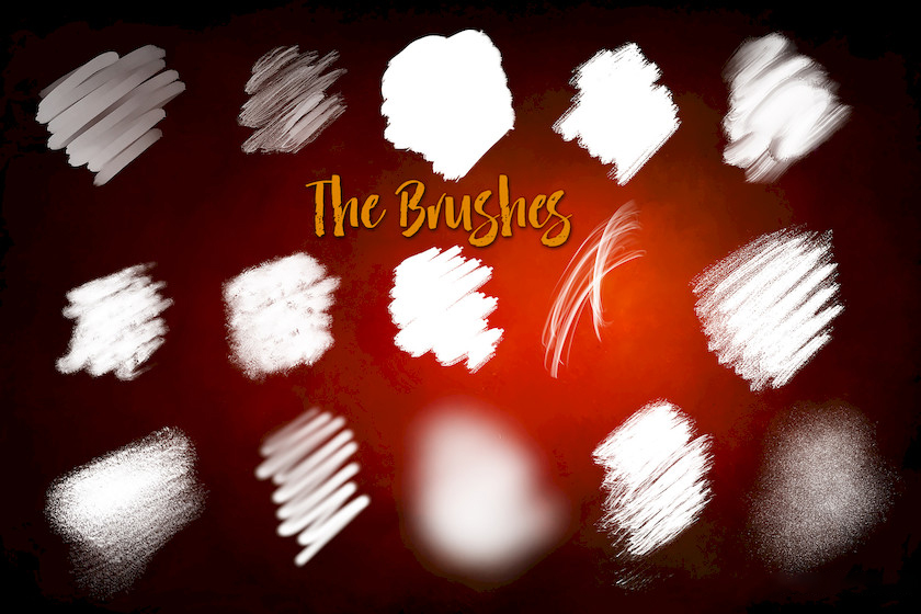 Procreate笔刷-铅笔丙烯酸颜料粉笔风格大师插画笔刷素材资源 笔刷资源 sucaiwan.com