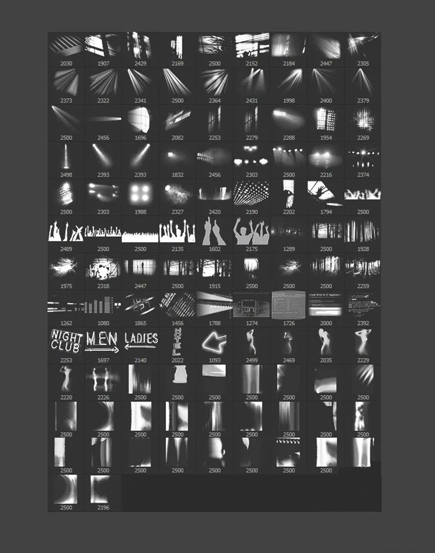 PS笔刷-光线光影创意氛围光束笔刷下载合集 笔刷资源 sucaiwan.com