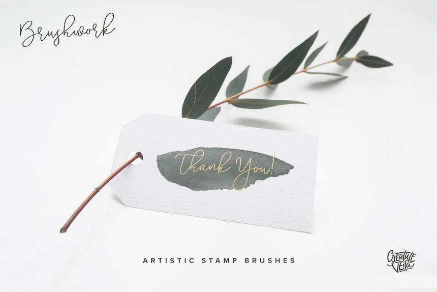 笔刷资源-水彩和丙烯酸颜料ps和procreate艺术印章笔刷合集 笔刷资源 sucaiwan.com