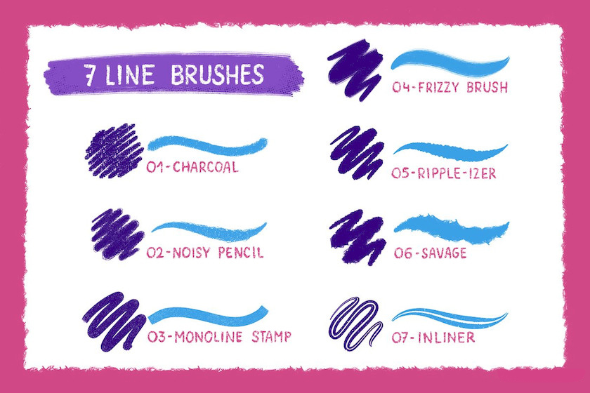 Procreate笔刷-粗糙感铅笔线条艺术笔刷素材资源 笔刷资源 第5张-素材湾丨精选海外优质设计素材资源 Procreate笔刷-粗糙感铅笔线条艺术笔刷素材资源 笔刷资源 sucaiwan.com