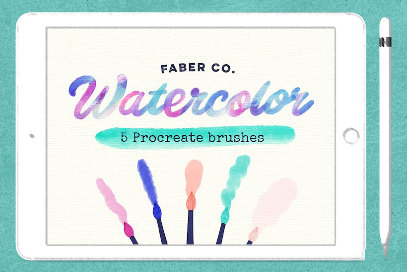 Procreate笔刷-水彩笔纹理笔刷素材资源 笔刷资源 第1张-素材湾丨精选海外优质设计素材资源 Procreate笔刷-水彩笔纹理笔刷素材资源 笔刷资源 sucaiwan.com