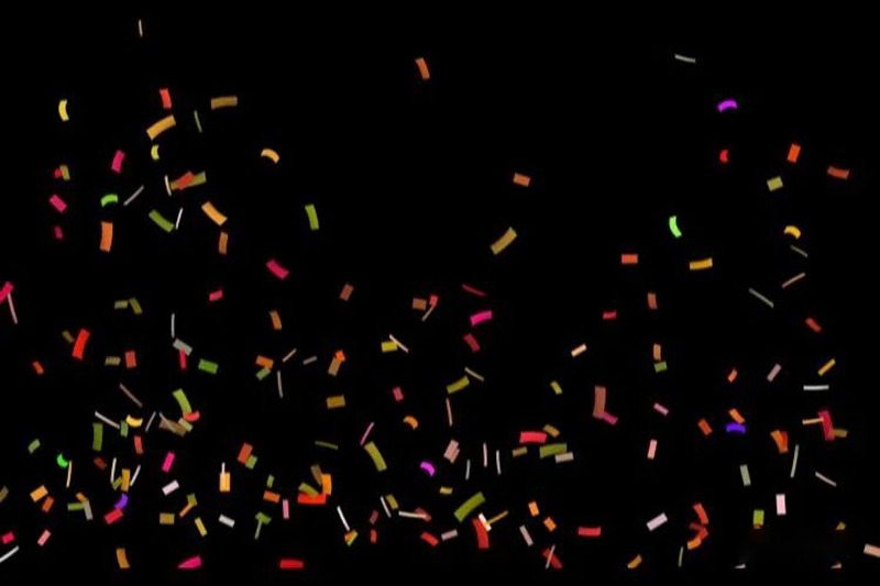 缤纷糖果彩色纸屑彩带超清透明JPG素材合集 图片素材 sucaiwan.com