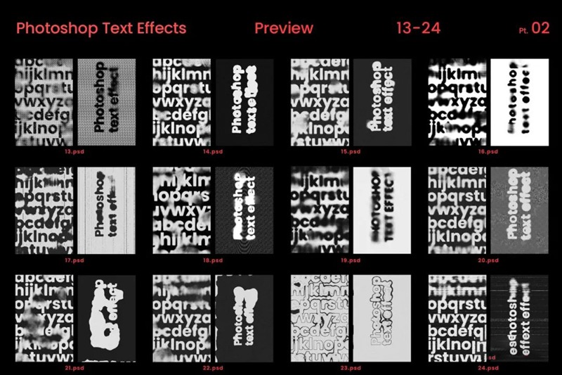 40款酸性噪点磨损毛刺毛边模糊故障文字效果样机 图片素材 sucaiwan.com