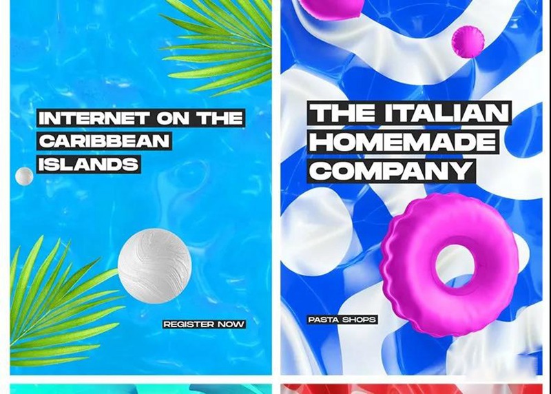 潮流抽象摇滚嘻哈图片手势艺术酸性海报背景PSD设计模板 图片素材 sucaiwan.com