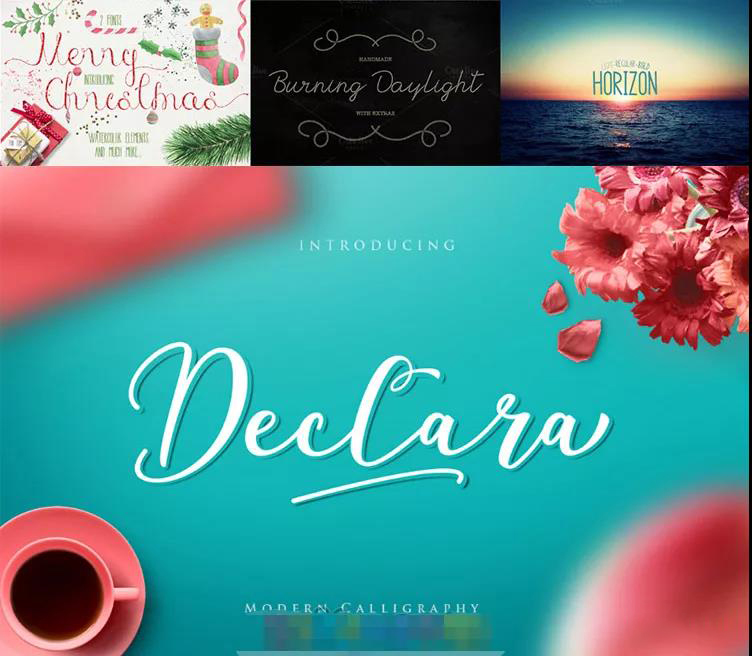 精美创意复古飘逸潦草手写草书英文字体安装包合集 设计素材 sucaiwan.com