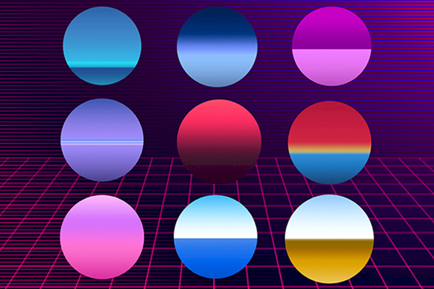 Procreate笔刷-赛博朋克夏日复古风格笔刷和图案素材下载 笔刷资源 第7张-素材湾丨精选海外优质设计素材资源 Procreate笔刷-赛博朋克夏日复古风格笔刷和图案素材下载 笔刷资源 sucaiwan.com