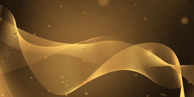 金色线条粒子光效背景图PSD海报模板 图片素材 sucaiwan.com