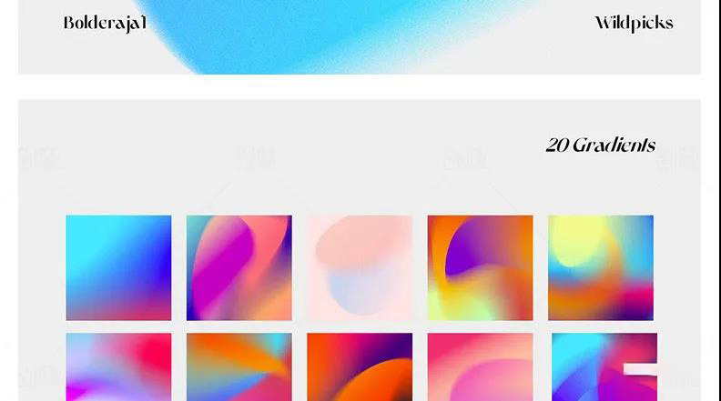 潮流复古抽象渐变模糊颗粒噪点纹理肌理海报背景光晕底纹设计素材 图片素材 sucaiwan.com