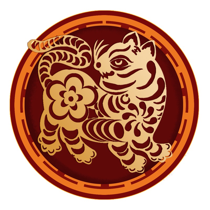 2022春节新年剪纸图案装饰元素png素材 图片素材 sucaiwan.com