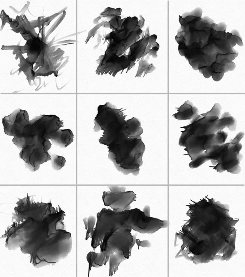 PS笔刷-水墨水彩中国风PS笔刷合集 笔刷资源 sucaiwan.com