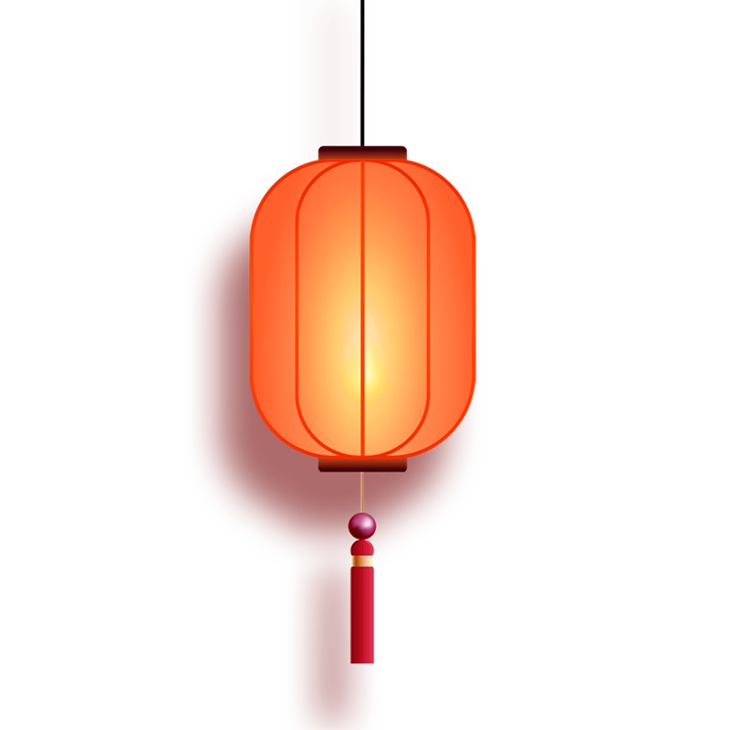 灯笼喜庆节日卡通手绘登录装饰PNG素材 图片素材 sucaiwan.com