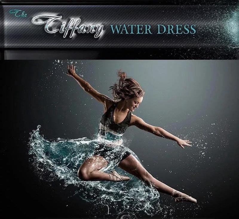 超炫酷爆炸式水花缠绕水滴水群飞溅特效PS笔刷(笔刷+PSD+教程) 笔刷资源 sucaiwan.com