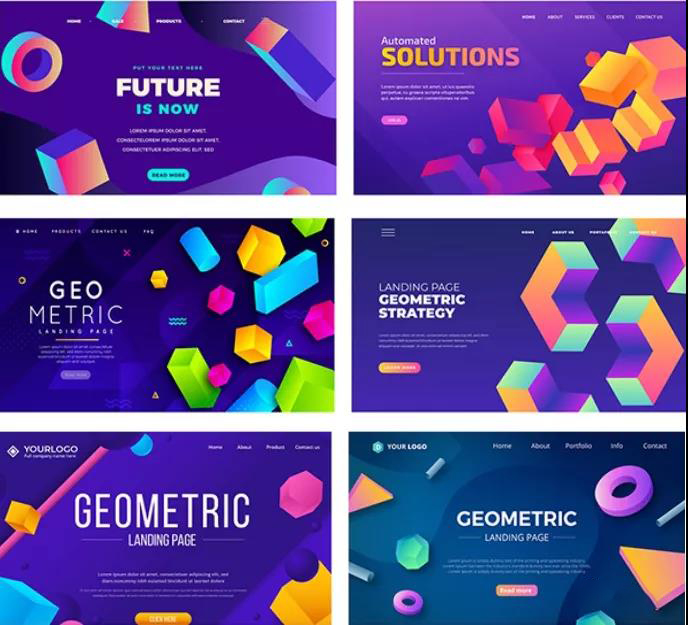 潮流炫彩时尚AI抽象背景模板 图片素材 sucaiwan.com