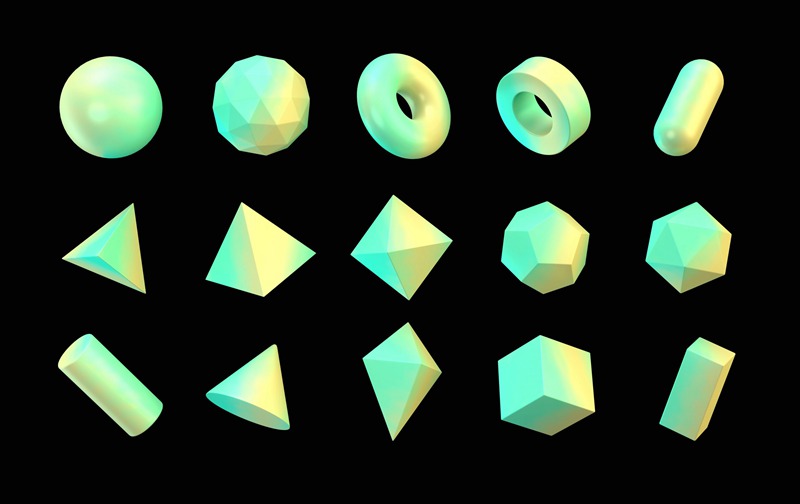 潮流元素透明玻璃几何水晶棱镜方块PNG设计素材 图片素材 sucaiwan.com