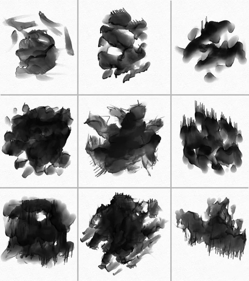 PS笔刷-水墨水彩中国风PS笔刷合集 笔刷资源 sucaiwan.com