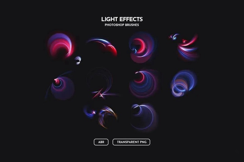 PS笔刷-绚丽的灯光效果photoshop笔刷素材集合 笔刷资源 sucaiwan.com