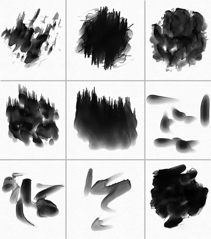 PS笔刷-水墨水彩中国风PS笔刷合集 笔刷资源 sucaiwan.com