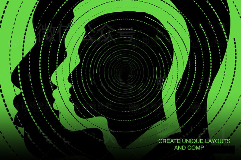 潮流酸性全息未来科幻赛博朋克PNG及AI素材 图片素材 sucaiwan.com