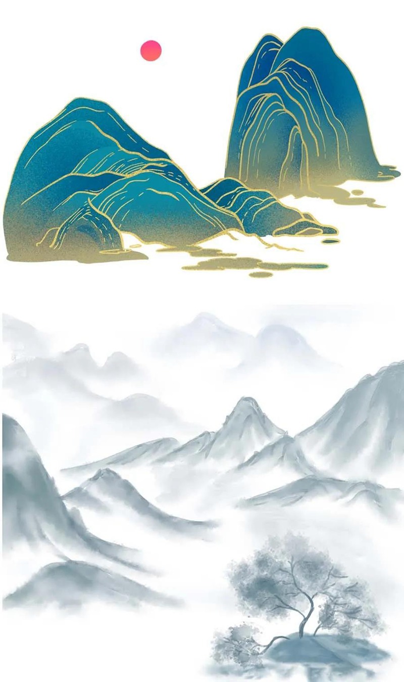 99款中国风山水祥云PNG免扣素材合集 图片素材 sucaiwan.com