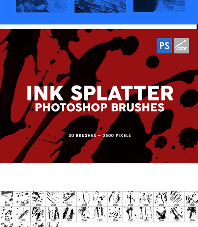 3000款Photoshop艺术肌理背景绘画笔刷 笔刷资源 sucaiwan.com