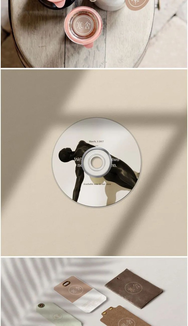 文艺清新民宿酒店客栈品牌VI提案样机模板 图片素材 sucaiwan.com