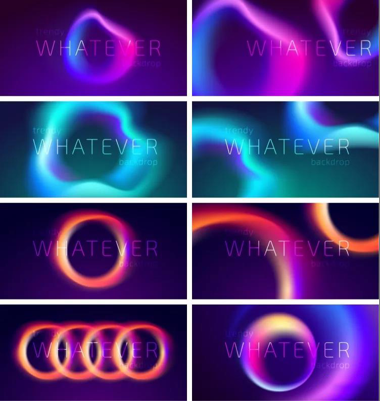 潮流炫彩时尚AI抽象背景模板 图片素材 sucaiwan.com