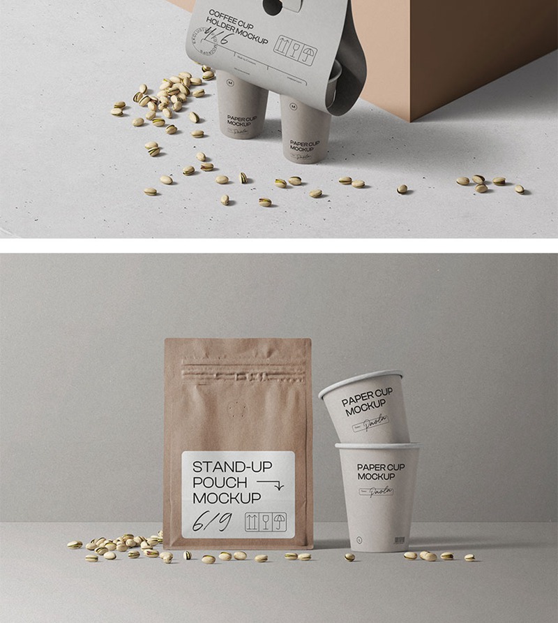 200款高级质感品牌VI样机PSD模板 图片素材 sucaiwan.com