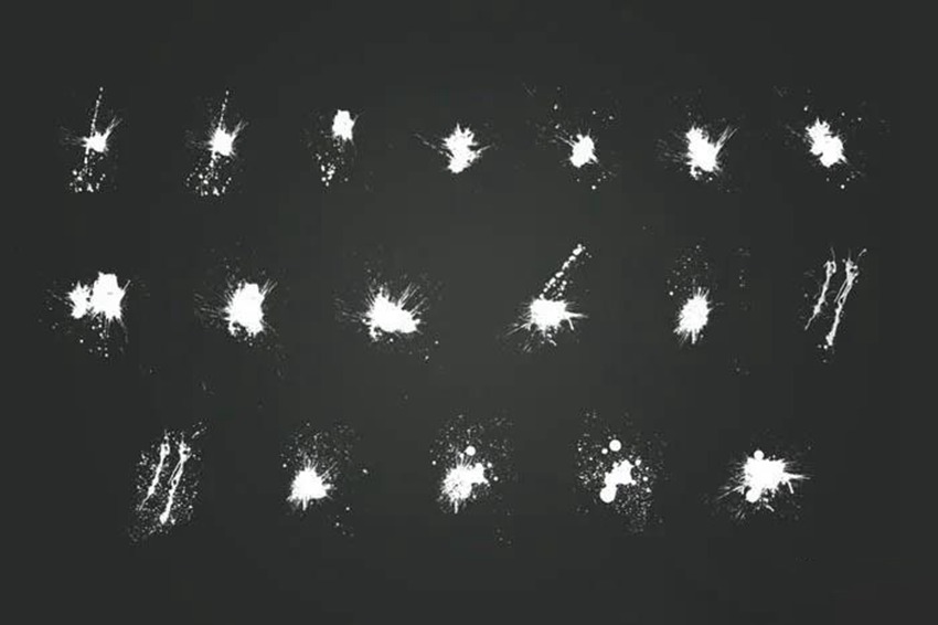 200款PS水墨,喷溅,烟雾,血迹,水花笔刷合集 笔刷资源 sucaiwan.com