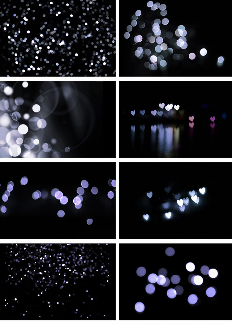 唯美粒子满天星光炫丽光斑光效黑底叠层影楼后期合成JPG图片素材 图片素材 sucaiwan.com