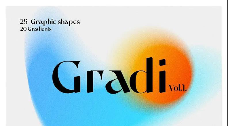 潮流复古抽象渐变模糊颗粒噪点纹理肌理海报背景光晕底纹设计素材 图片素材 sucaiwan.com