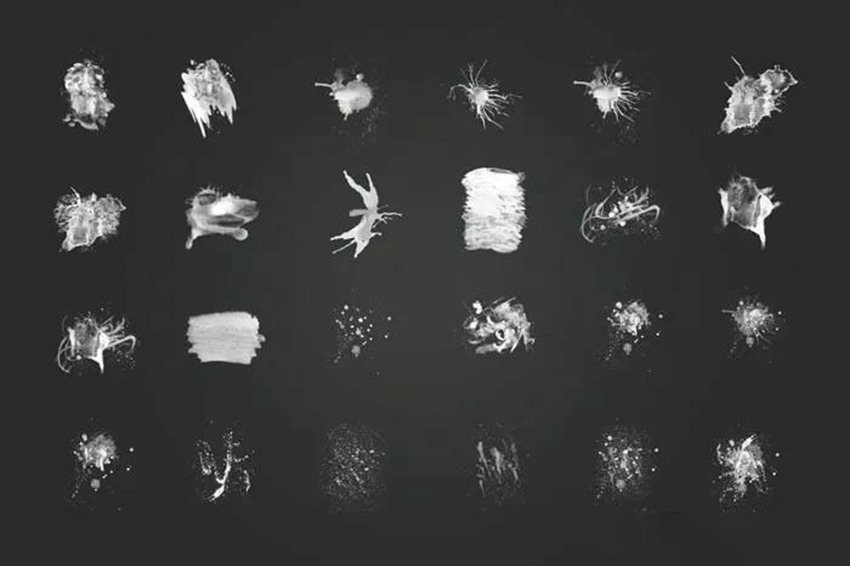 200款PS水墨,喷溅,烟雾,血迹,水花笔刷合集 笔刷资源 sucaiwan.com