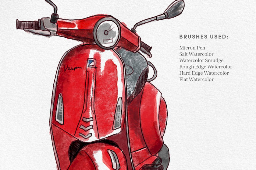 Procreate笔刷-铅笔墨水钢笔城市水彩画速写笔刷素材资源 笔刷资源 第8张-素材湾丨精选海外优质设计素材资源 Procreate笔刷-铅笔墨水钢笔城市水彩画速写笔刷素材资源 笔刷资源 sucaiwan.com