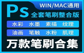 10000款PS各种笔刷合集，大神必备笔刷合集包