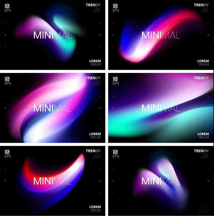 潮流炫彩时尚AI抽象背景模板 图片素材 sucaiwan.com