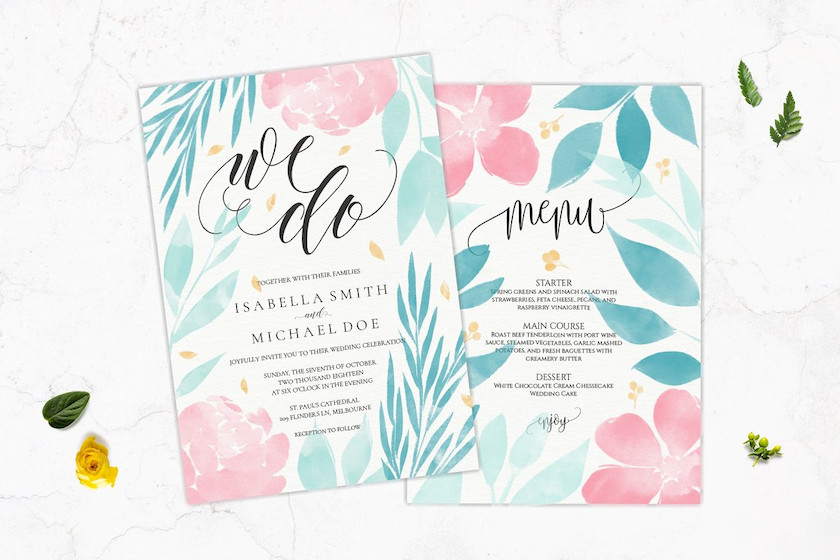 procreate笔刷-花朵叶子印章水彩笔刷素材资源 笔刷资源 sucaiwan.com