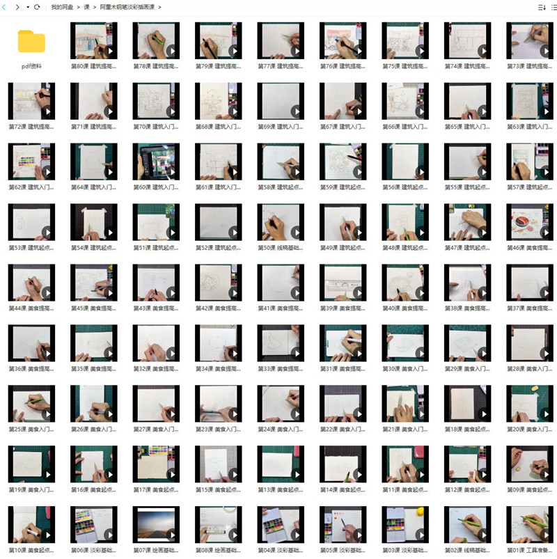 阿童木旅行插画系统课2022年钢笔淡彩【画质不错有资料】 设计教程 sucaiwan.com