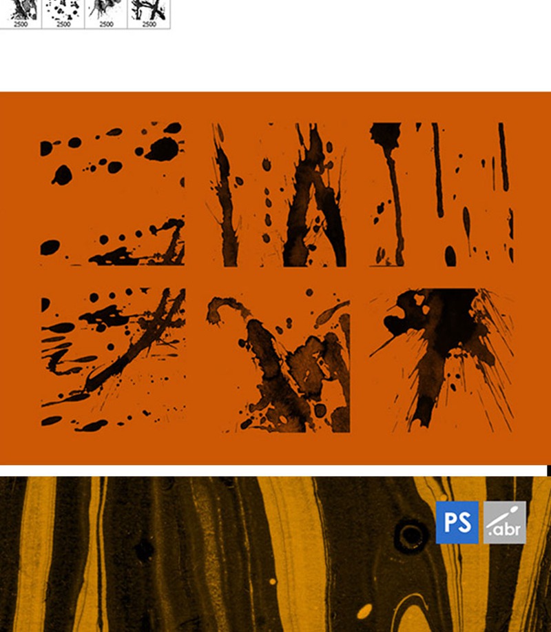 3000款Photoshop艺术肌理背景绘画笔刷 笔刷资源 sucaiwan.com