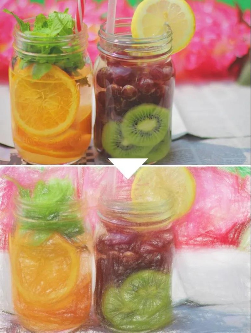 修图界的无敌插件！一键生成爆款手绘效果！ 插件预设 sucaiwan.com