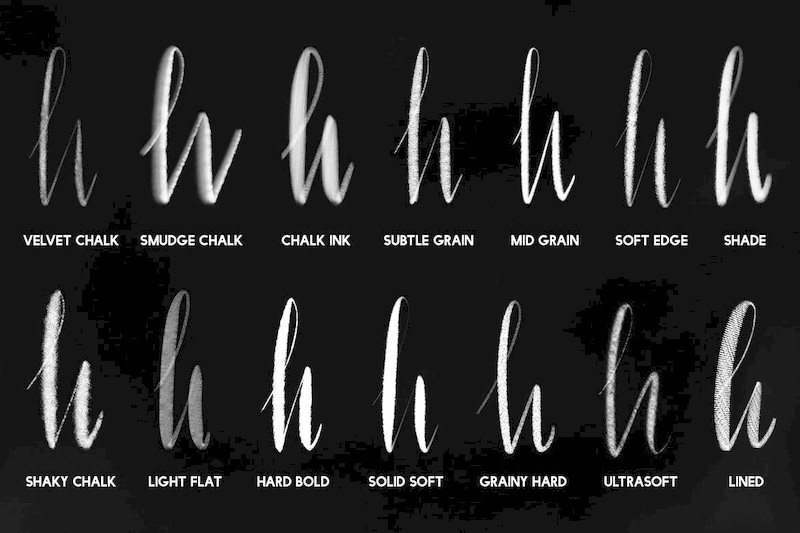 Procreate笔刷-手写文字绘画粉笔笔刷素材下载 笔刷资源 sucaiwan.com