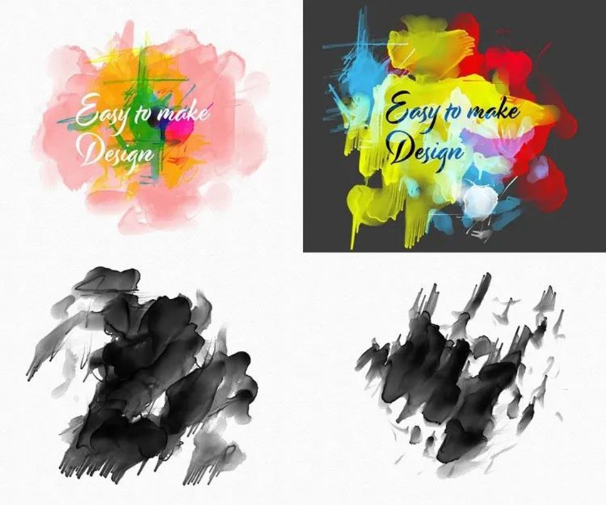 PS笔刷-水墨水彩中国风PS笔刷合集 笔刷资源 sucaiwan.com