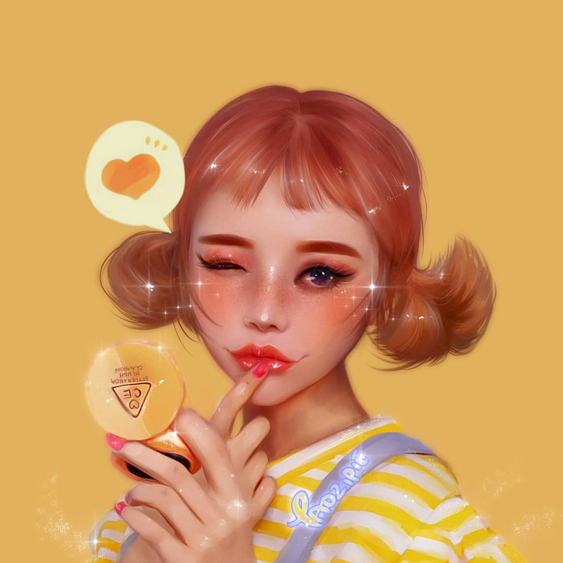 Procreate笔刷-美妆人像头发美瞳笔刷和色卡素材 笔刷资源 sucaiwan.com