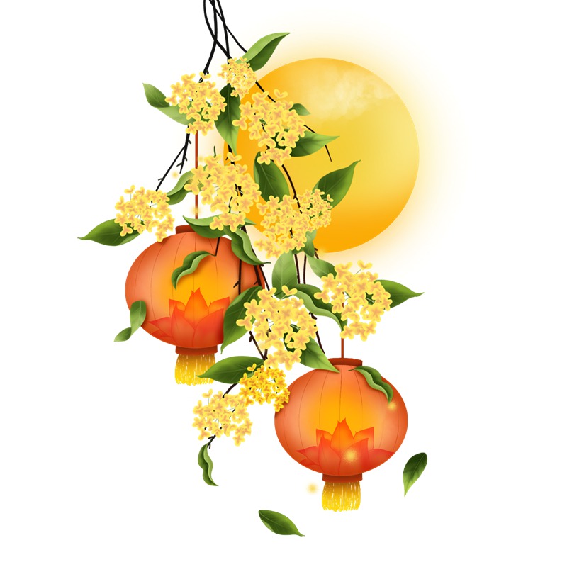 灯笼喜庆节日卡通手绘登录装饰PNG素材 图片素材 sucaiwan.com