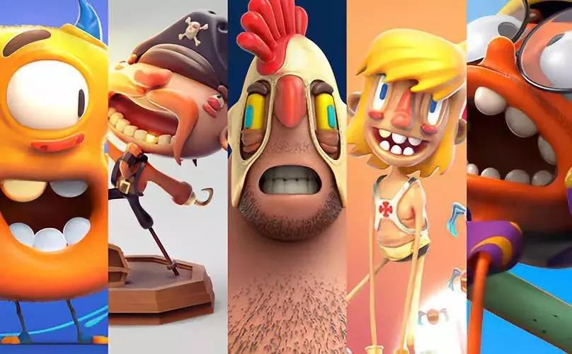 PS绘制3D卡通形象视频教程 图片素材 sucaiwan.com