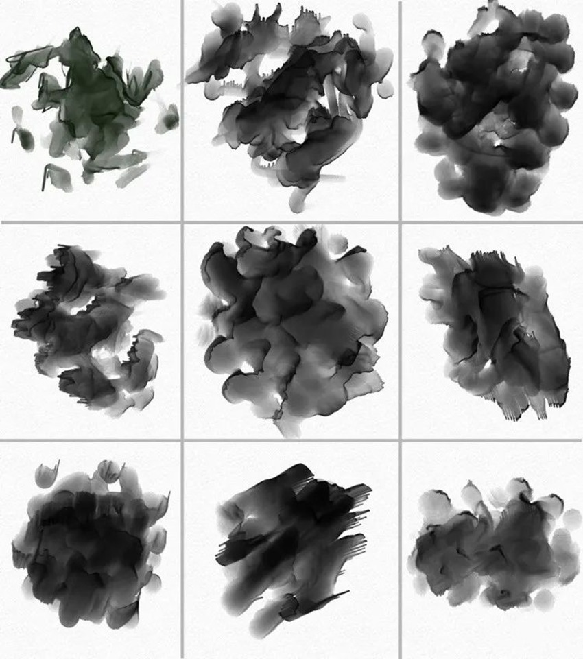 PS笔刷-水墨水彩中国风PS笔刷合集 笔刷资源 sucaiwan.com